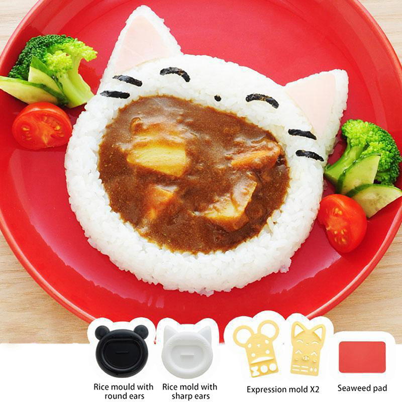 Commercial Kitchen Setup - Cute Cartoon Sushi Mold Decor Cutter,