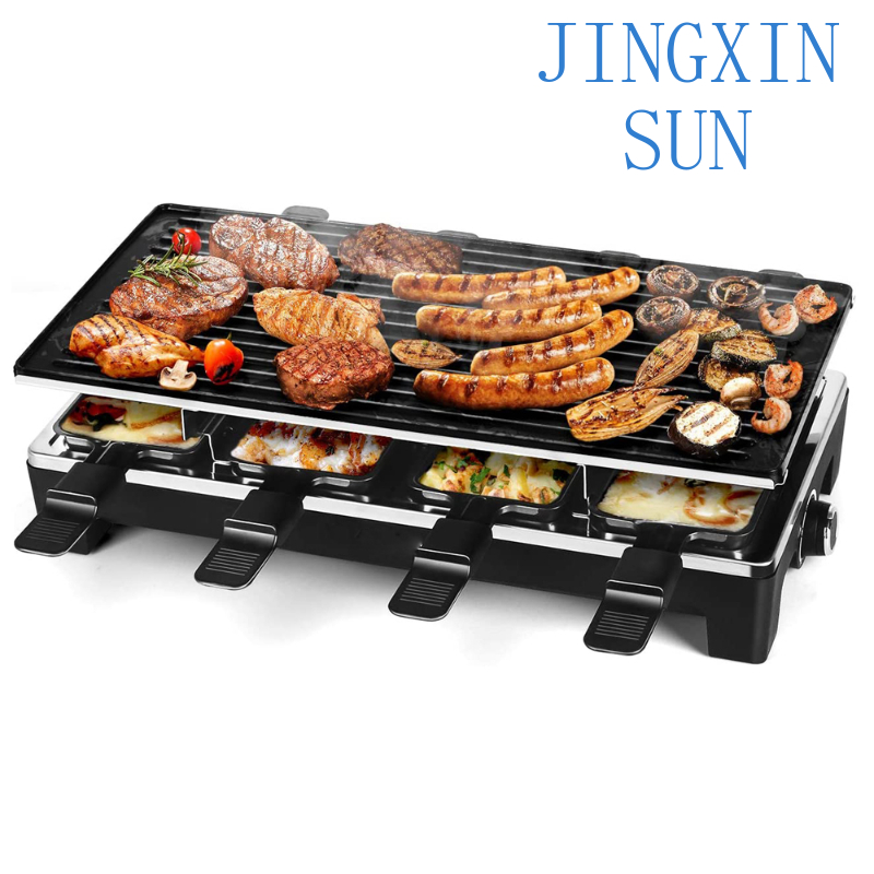Teppanyaki Grill Table - Mesa elétrica teppanyaki 1500w, grelha elétrica