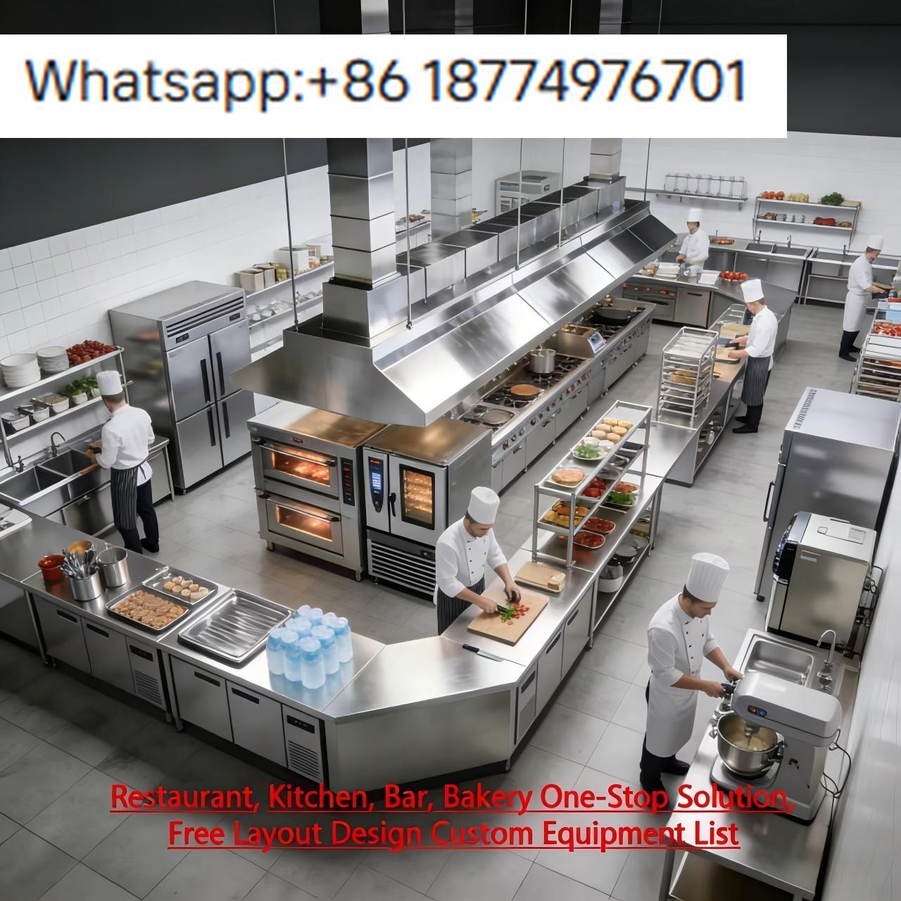 Commercial Kitchen Layout Design - Conjunto de Equipamentos Comerciais KFC para