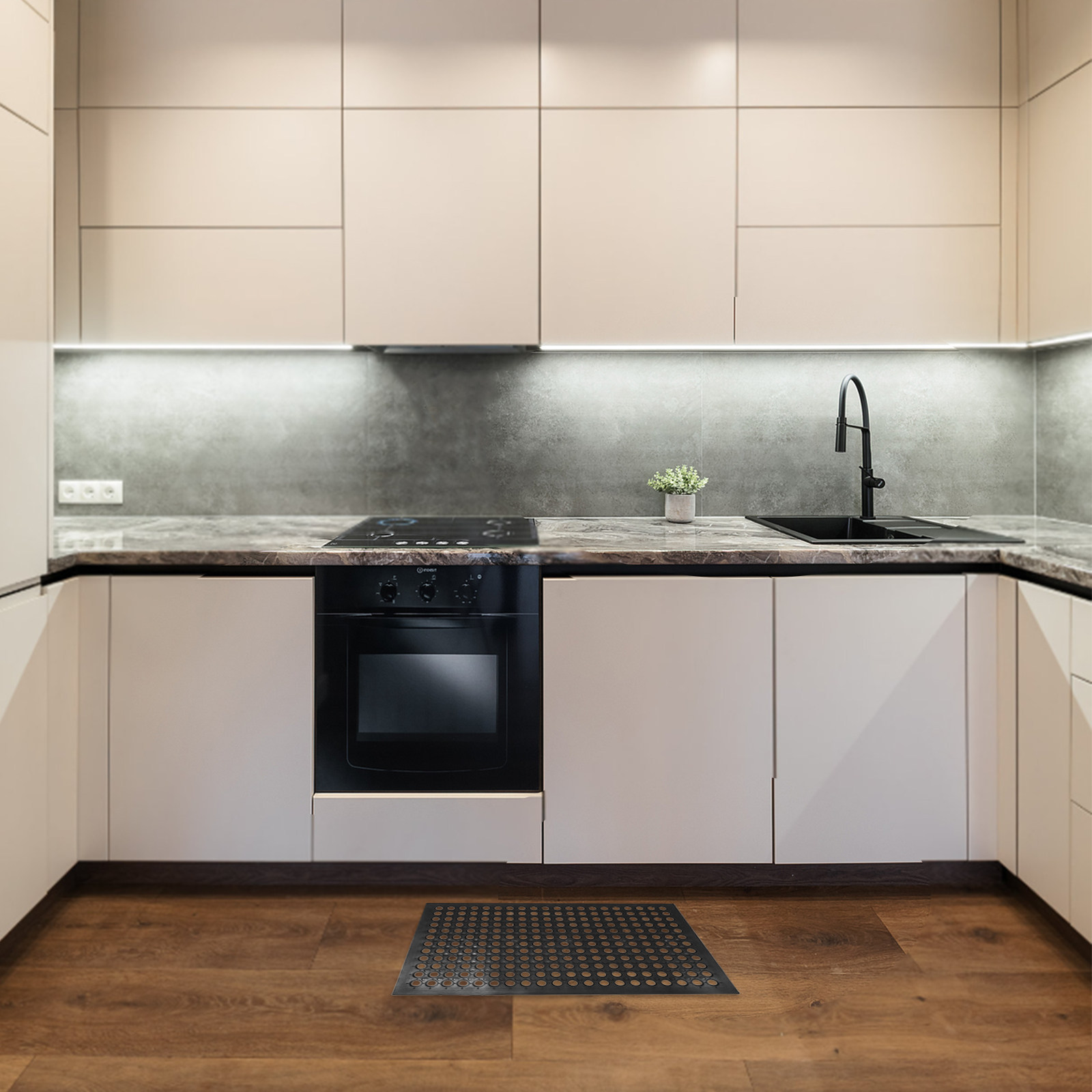 Kitchen Flooring Commercial - Tapete de cozinha antiderrapante e impermeável,