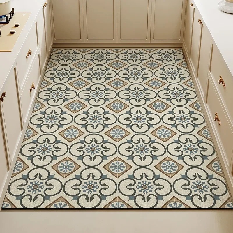 Commercial Kitchen Tile - Tapete de Cozinha Vintage com Estampa