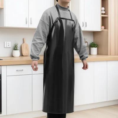 Commercial Kitchen Paint - Avental de PVC Preto Reforçado 110x80cm,