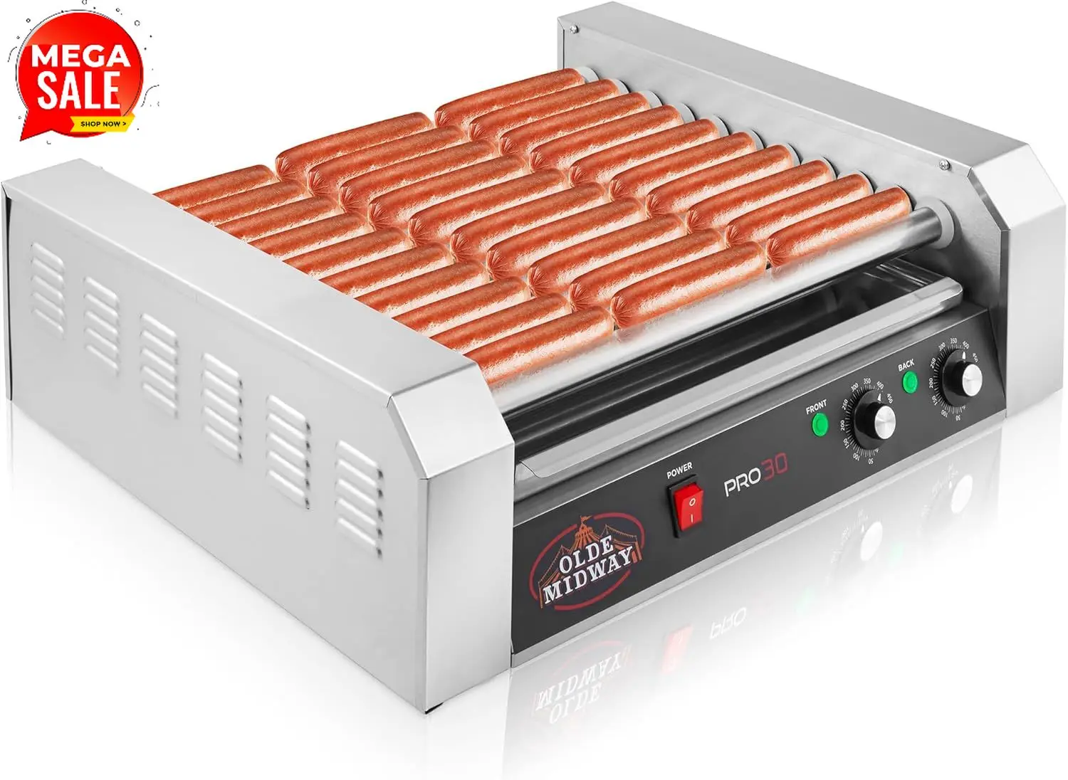 Hot Dog Roller Grill - Máquina de Cozinhar Hot Dog Elétrica