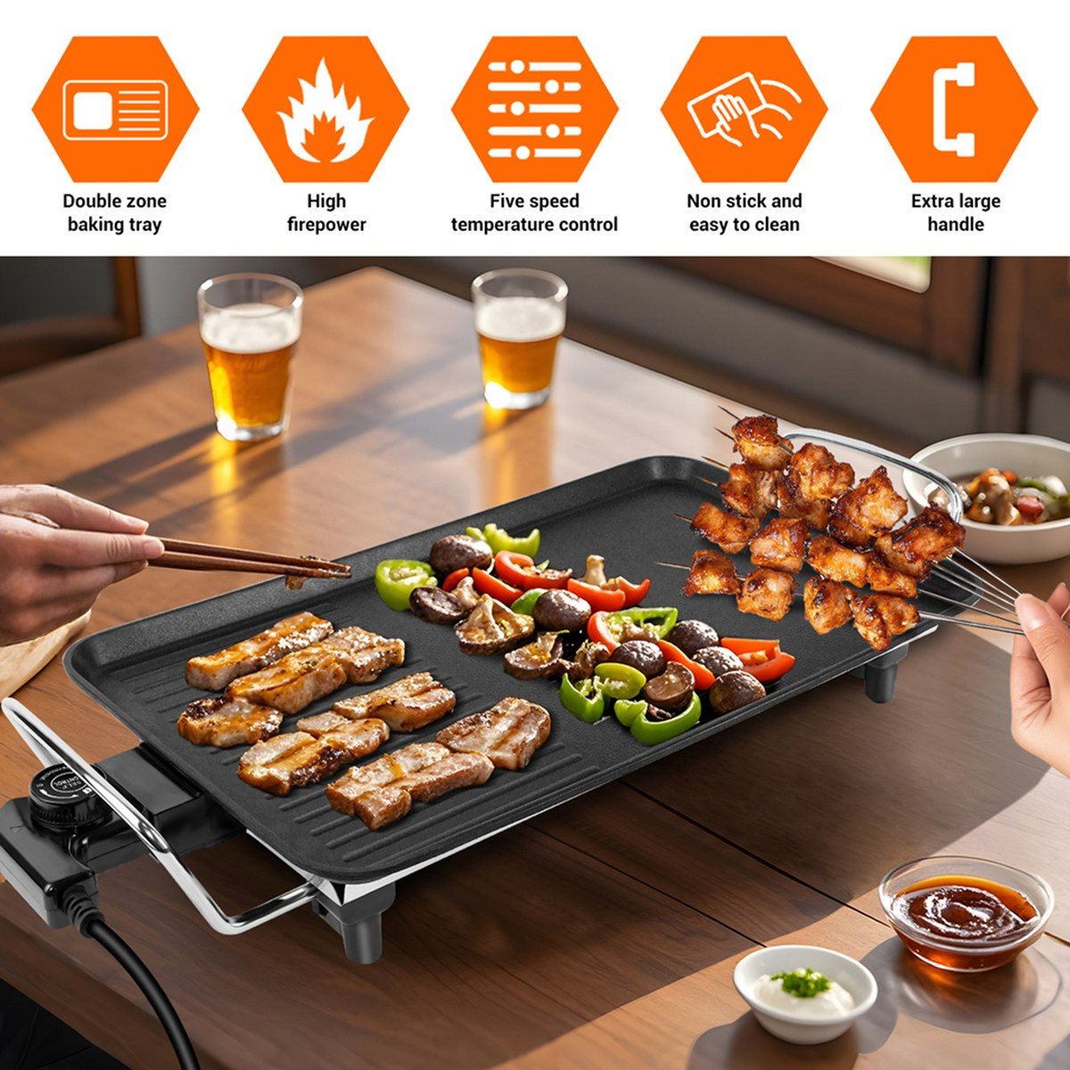 (ABHW) Grelhador Elétrico Tepp - Teppanyaki Grill Table avaliação e preço