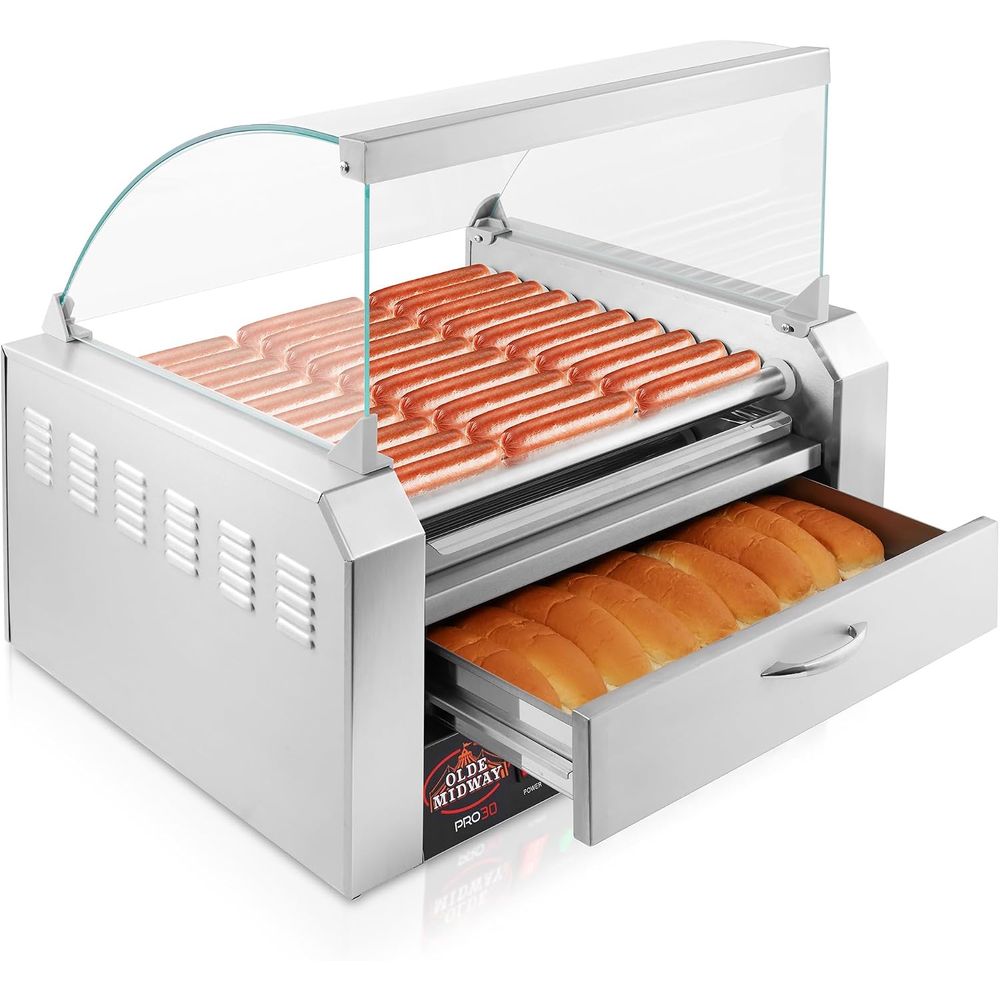 Olde Way Electric 30 Hot Dog 1 - Hot Dog Roller Grill avaliação e preço