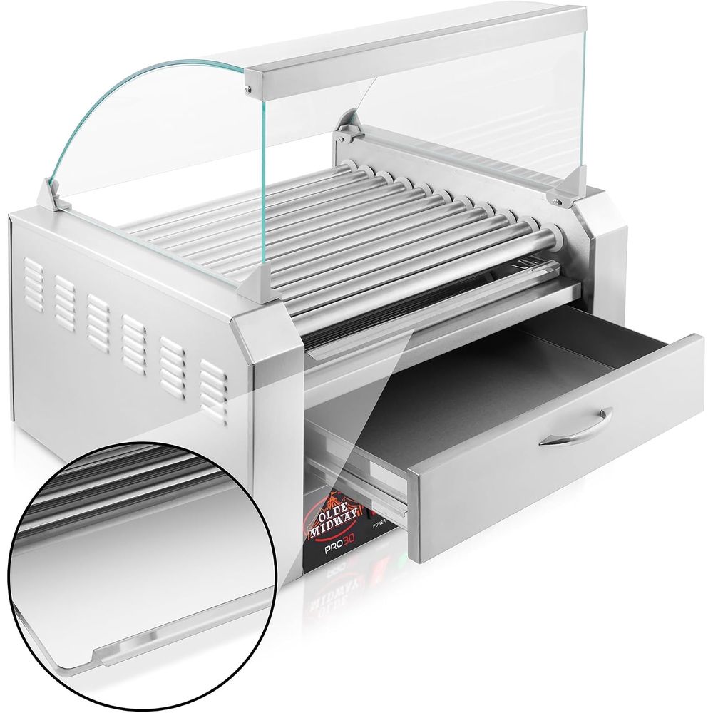 Olde Way Electric 30 Hot Dog 1 - Hot Dog Roller Grill avaliação e preço