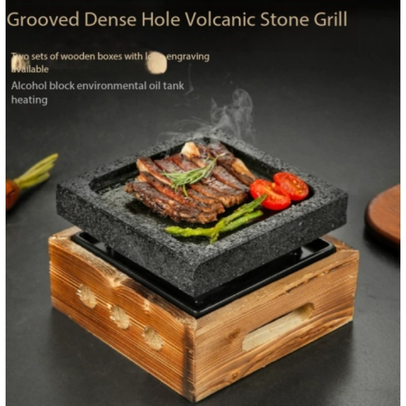 Chapa de Pedra Vulcânica com R - Teppanyaki Grill Table avaliação e preço
