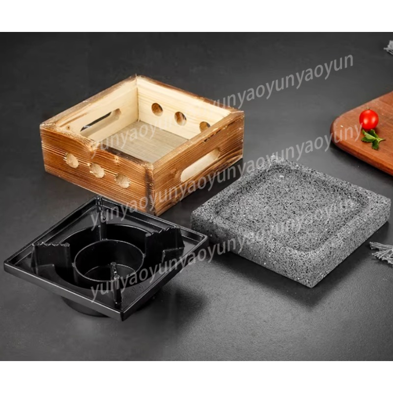 Chapa de Pedra Vulcânica com R - Teppanyaki Grill Table avaliação e preço