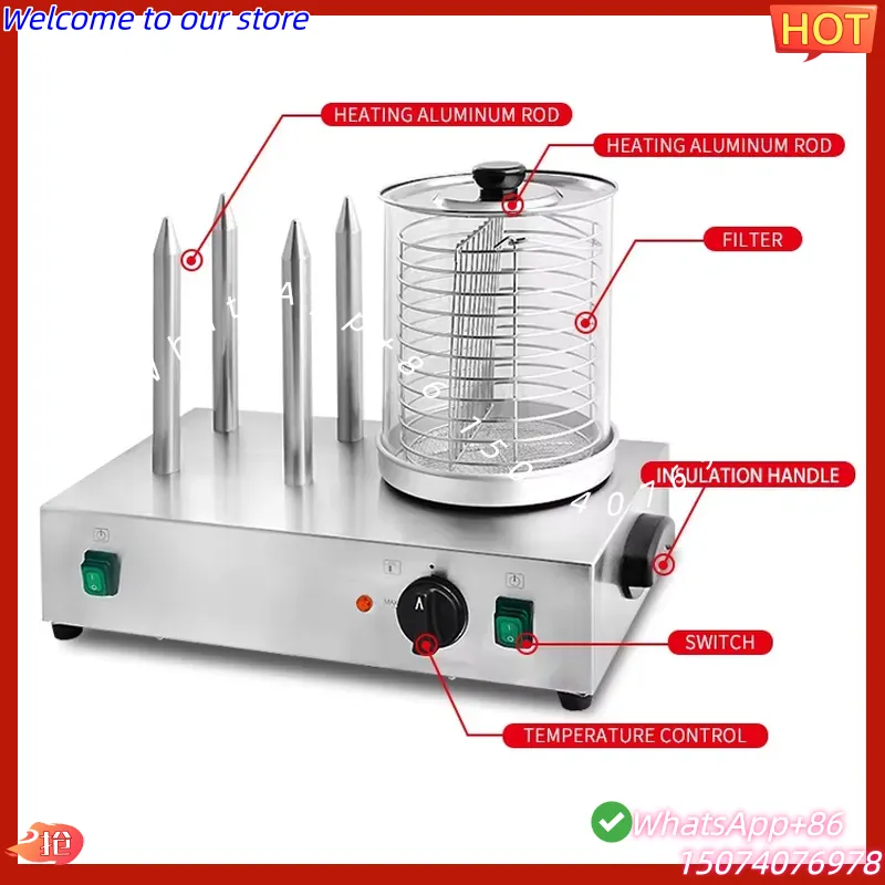 2026 Máquina Comercial Automát - Hot Dog Roller Grill avaliação e preço