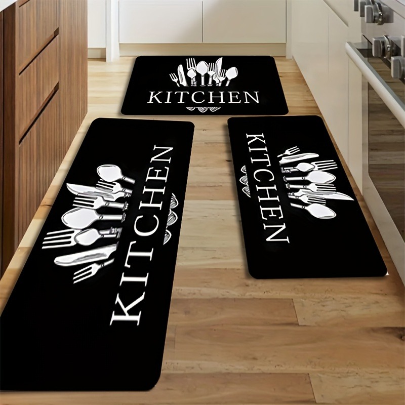 Tapete de Cozinha Preto, 1 Peç - Kitchen Flooring Commercial avaliação e preço