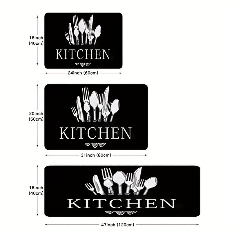 Tapete de Cozinha Preto, 1 Peç - Kitchen Flooring Commercial avaliação e preço