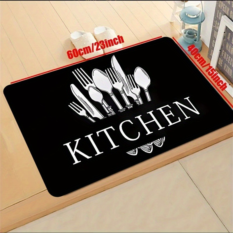 Tapete de Cozinha Preto, 1 Peç - Kitchen Flooring Commercial avaliação e preço